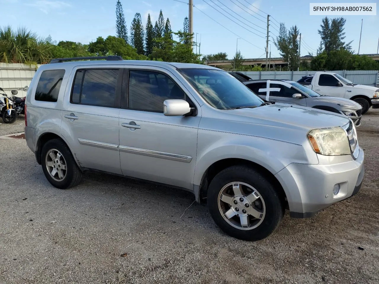 2010 Honda Pilot Touring VIN: 5FNYF3H98AB007562 Lot: 60961234