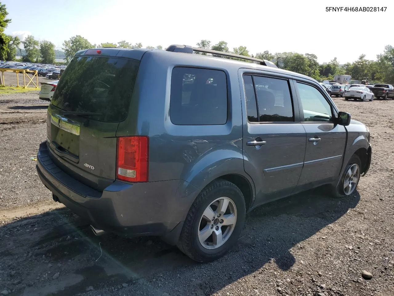 2010 Honda Pilot Exl VIN: 5FNYF4H68AB028147 Lot: 63383354