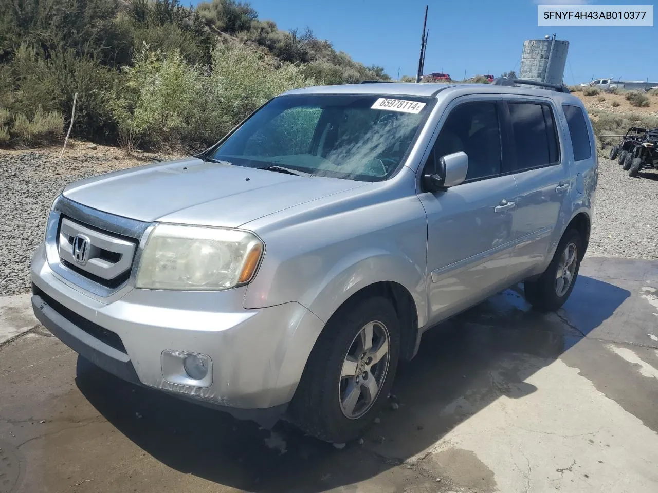 5FNYF4H43AB010377 2010 Honda Pilot Ex