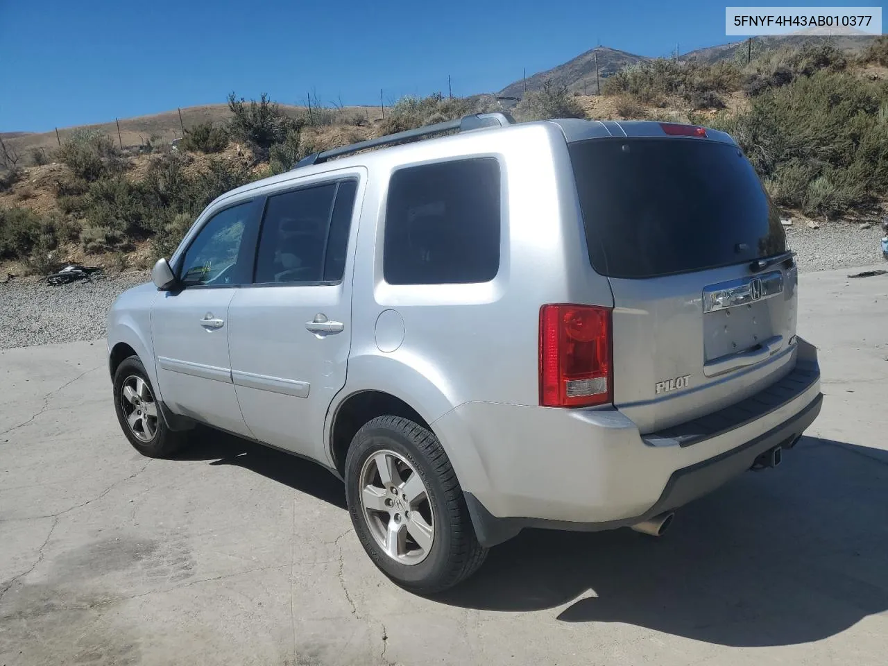 5FNYF4H43AB010377 2010 Honda Pilot Ex