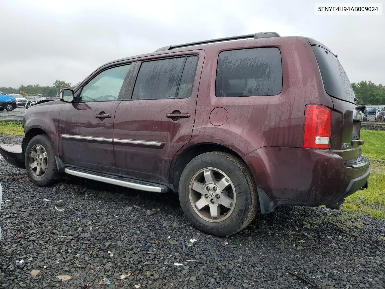 2010 Honda Pilot Touring VIN: 5FNYF4H94AB009024 Lot: 66306214