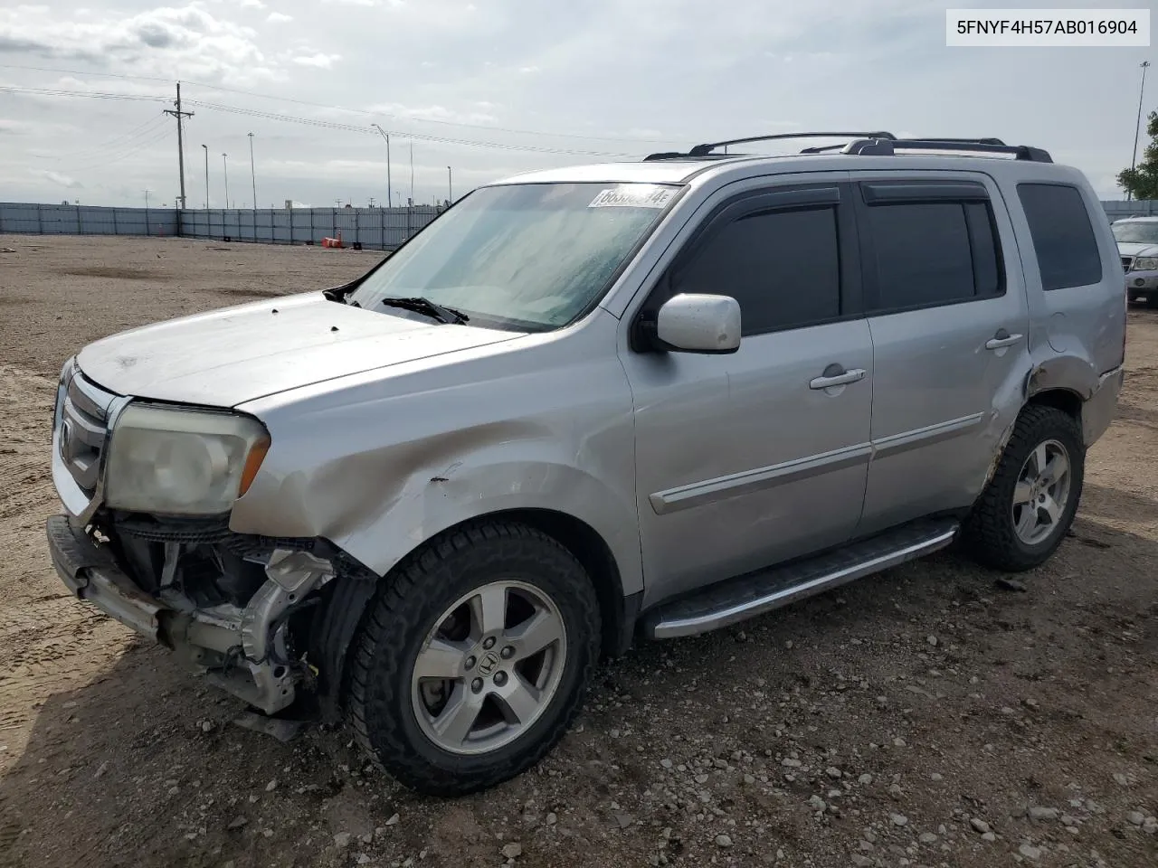 5FNYF4H57AB016904 2010 Honda Pilot Exl