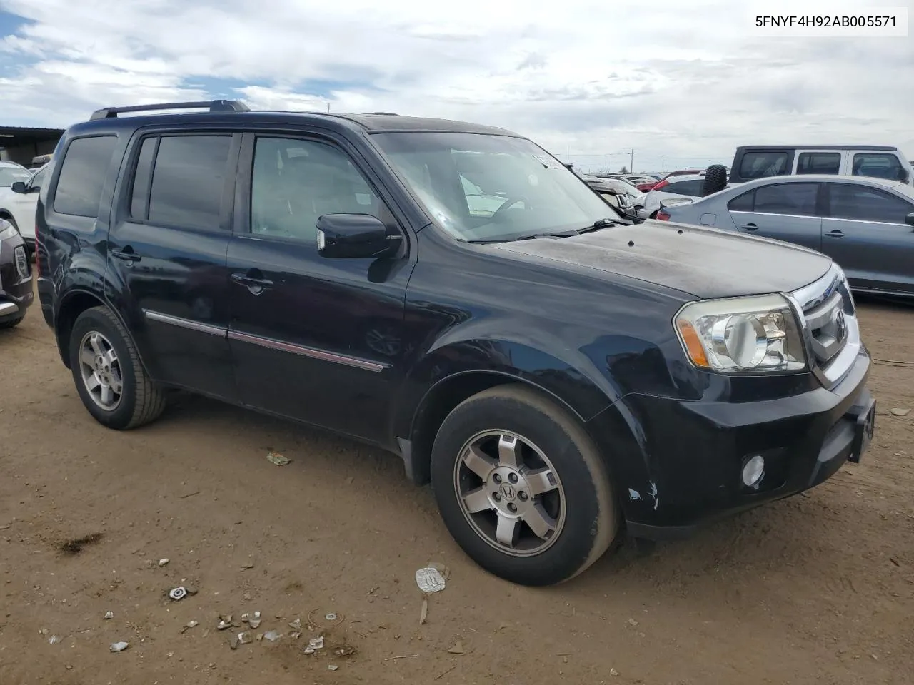 2010 Honda Pilot Touring VIN: 5FNYF4H92AB005571 Lot: 67279534