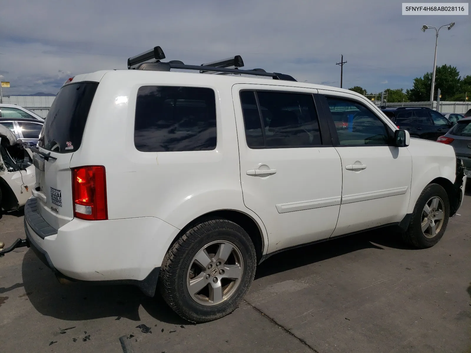 2010 Honda Pilot Exl VIN: 5FNYF4H68AB028116 Lot: 67415144