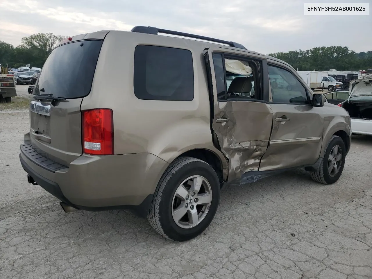 5FNYF3H52AB001625 2010 Honda Pilot Exl