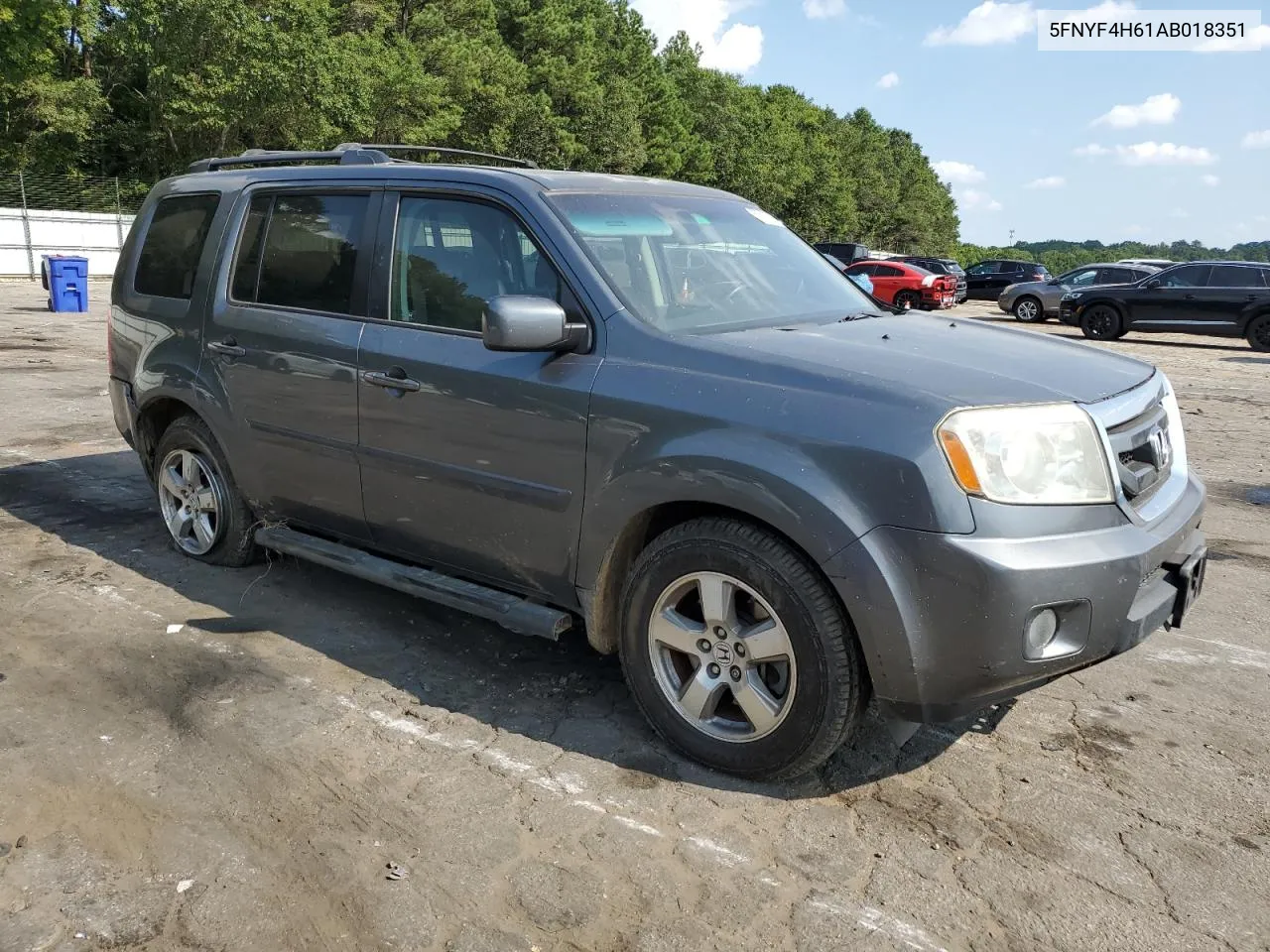 5FNYF4H61AB018351 2010 Honda Pilot Exl