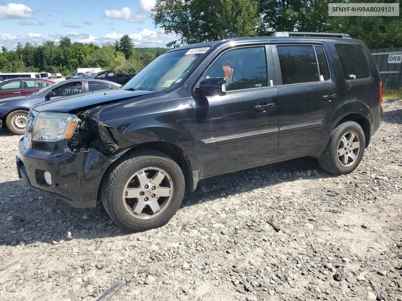 2010 Honda Pilot Touring VIN: 5FNYF4H99AB039121 Lot: 67728694