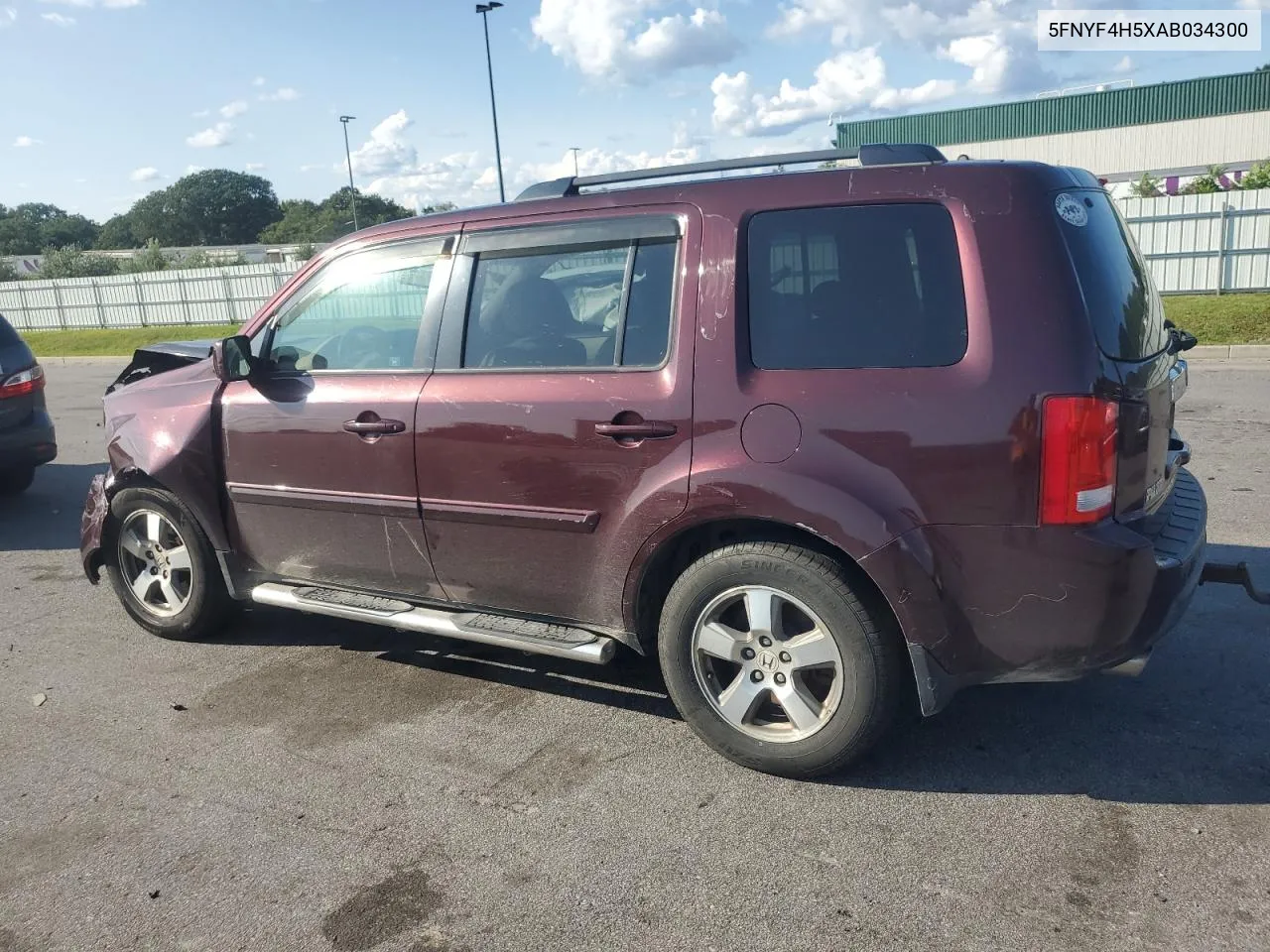 5FNYF4H5XAB034300 2010 Honda Pilot Exl