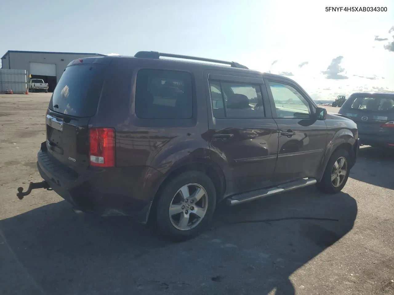 5FNYF4H5XAB034300 2010 Honda Pilot Exl