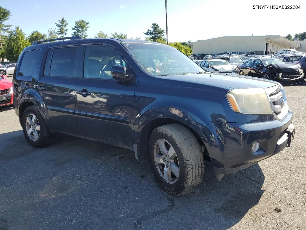 5FNYF4H50AB022284 2010 Honda Pilot Exl