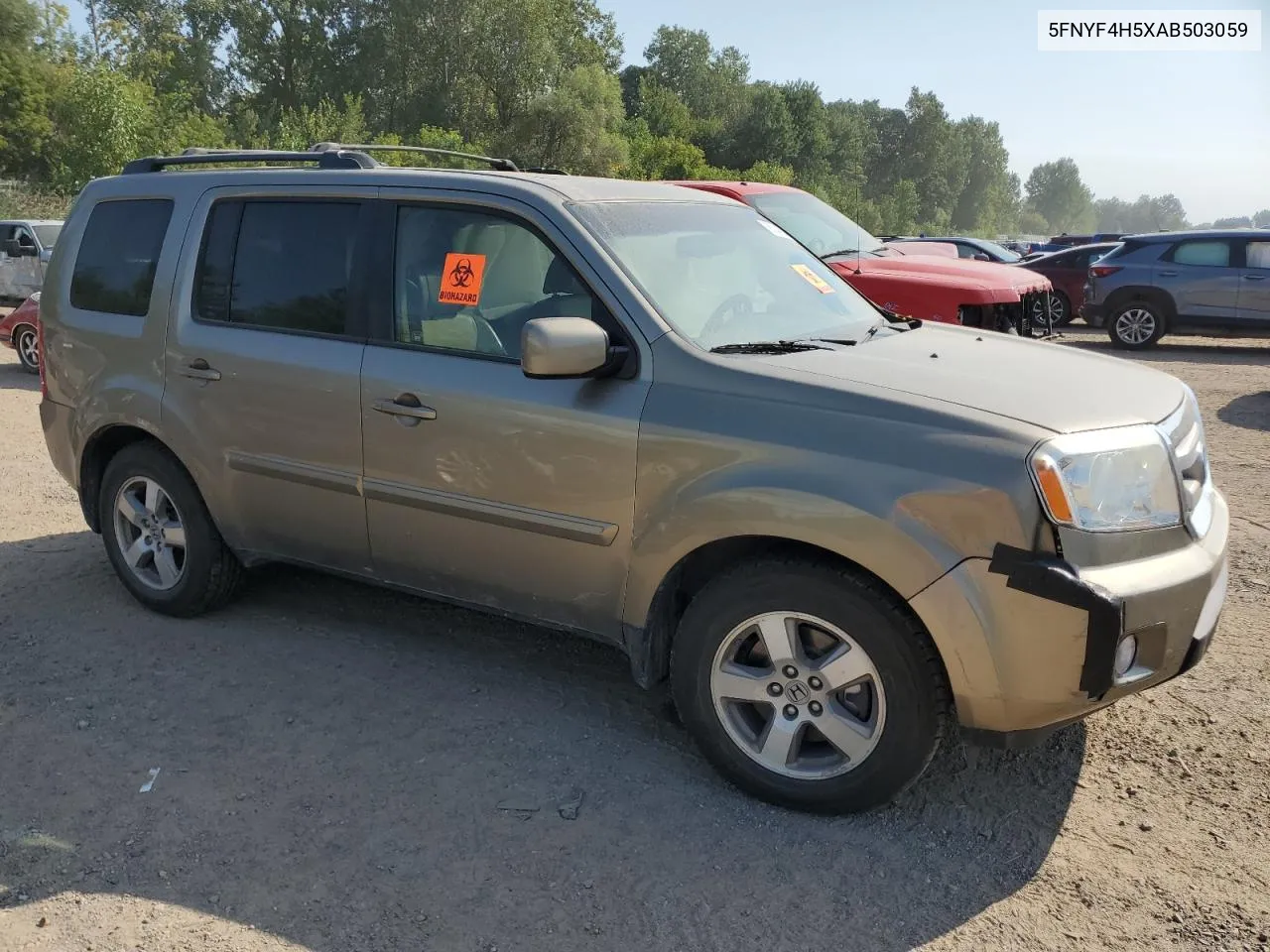 5FNYF4H5XAB503059 2010 Honda Pilot Exl