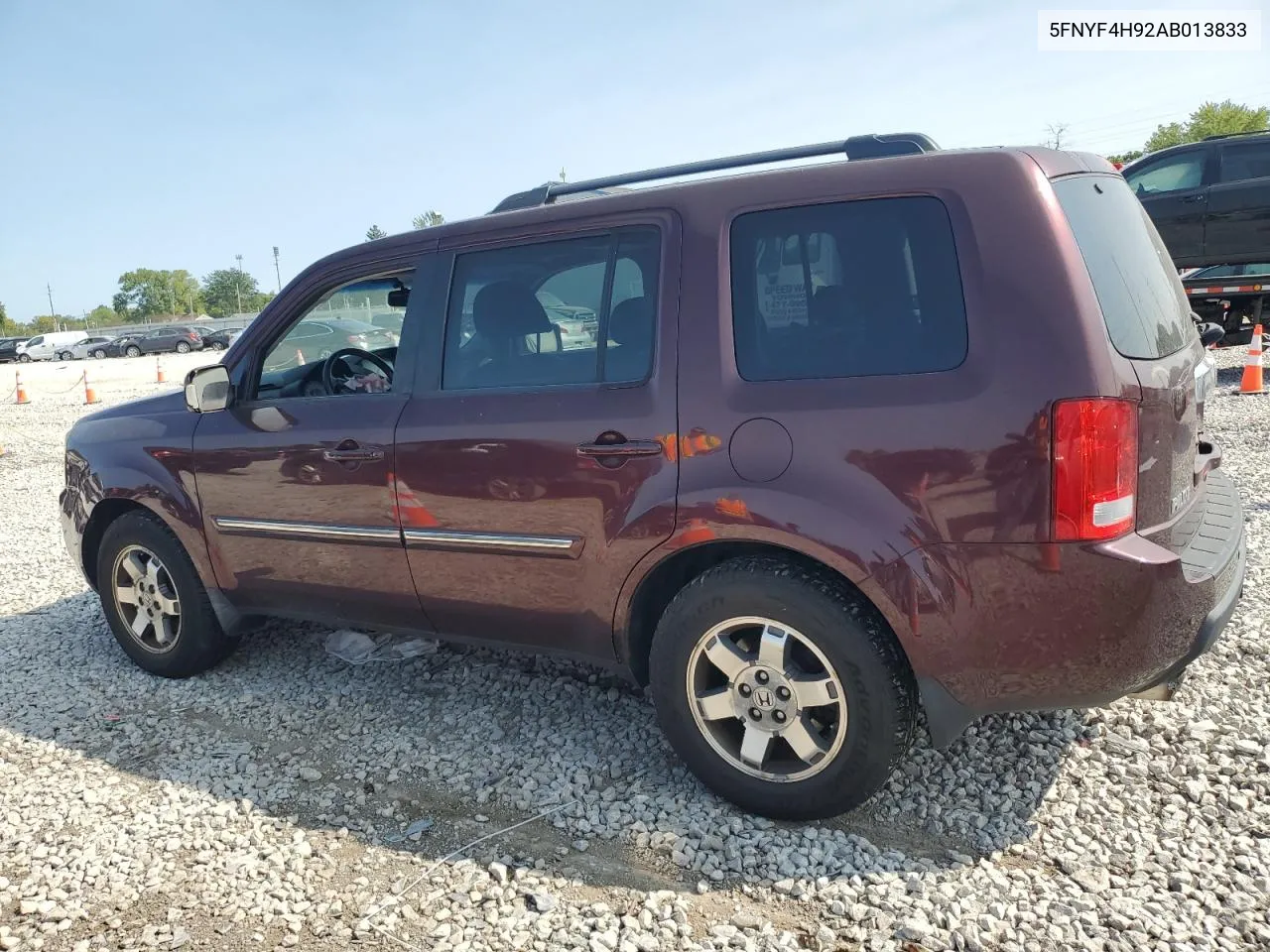 2010 Honda Pilot Touring VIN: 5FNYF4H92AB013833 Lot: 68727724