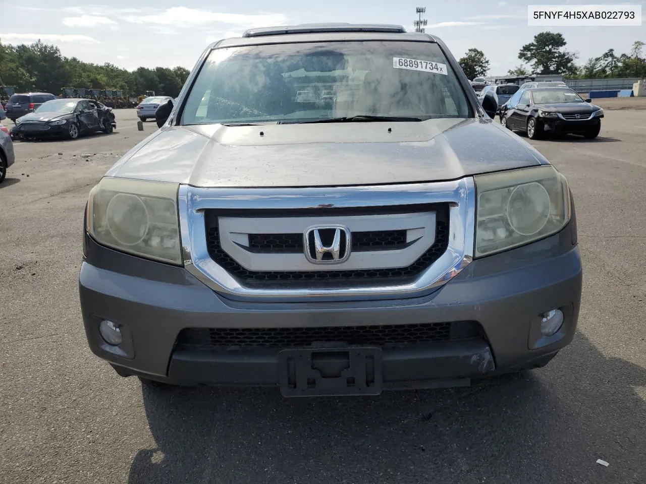 2010 Honda Pilot Exl VIN: 5FNYF4H5XAB022793 Lot: 68891734