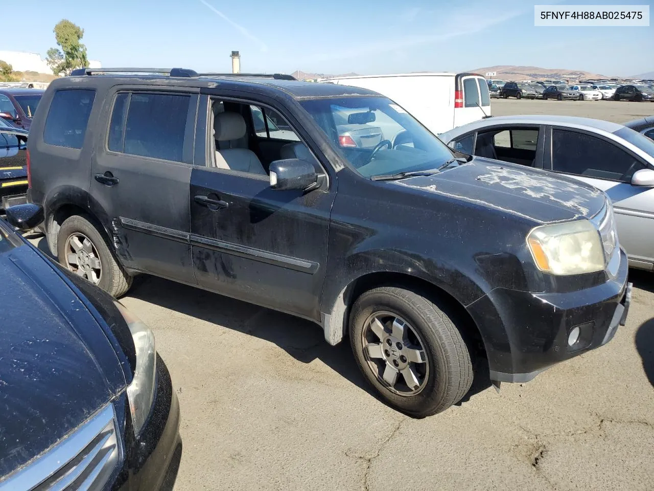 2010 Honda Pilot Touring VIN: 5FNYF4H88AB025475 Lot: 69021144