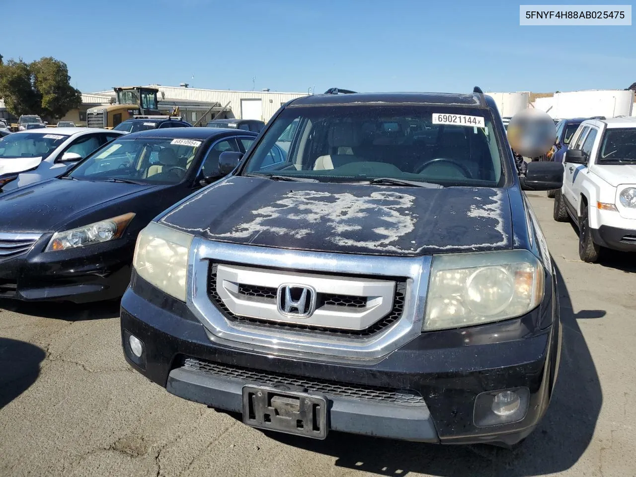 2010 Honda Pilot Touring VIN: 5FNYF4H88AB025475 Lot: 69021144