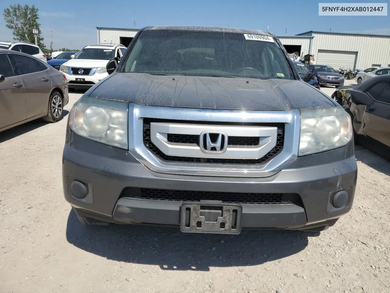 2010 Honda Pilot Lx VIN: 5FNYF4H2XAB012447 Lot: 69109904