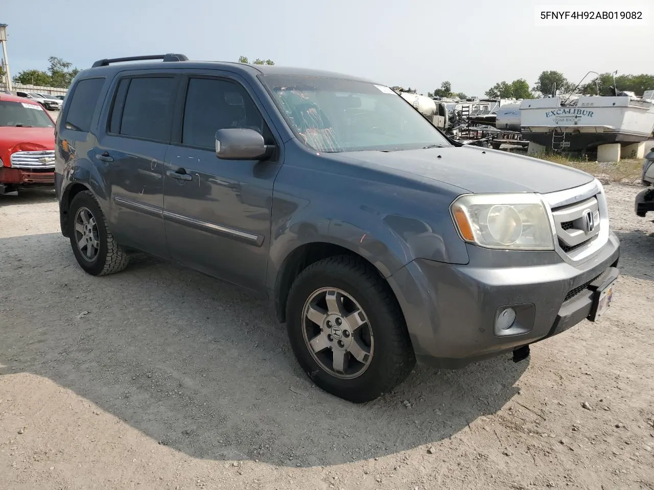 2010 Honda Pilot Touring VIN: 5FNYF4H92AB019082 Lot: 70701904