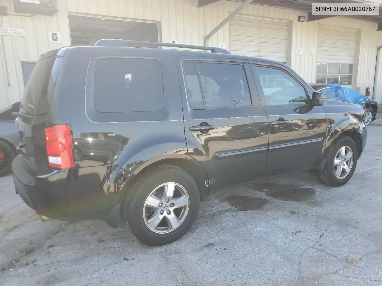 2010 Honda Pilot Exl VIN: 5FNYF3H66AB020767 Lot: 70834254