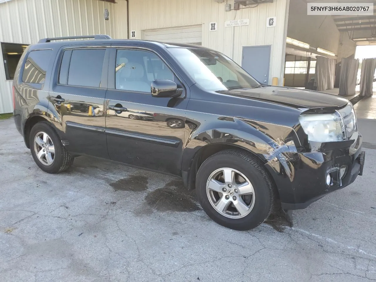 5FNYF3H66AB020767 2010 Honda Pilot Exl