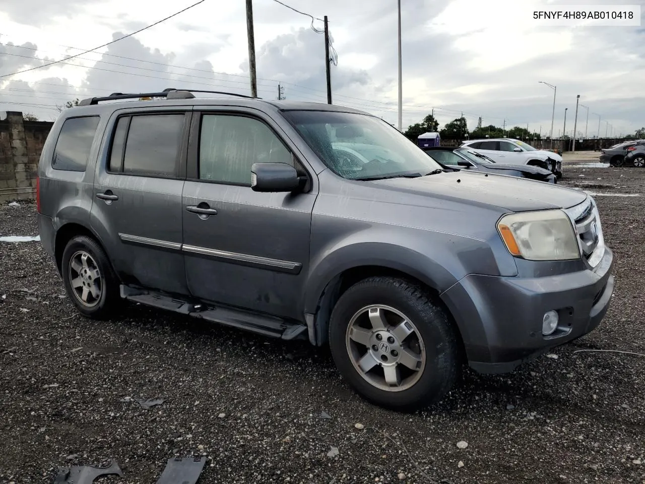 2010 Honda Pilot Touring VIN: 5FNYF4H89AB010418 Lot: 70922634