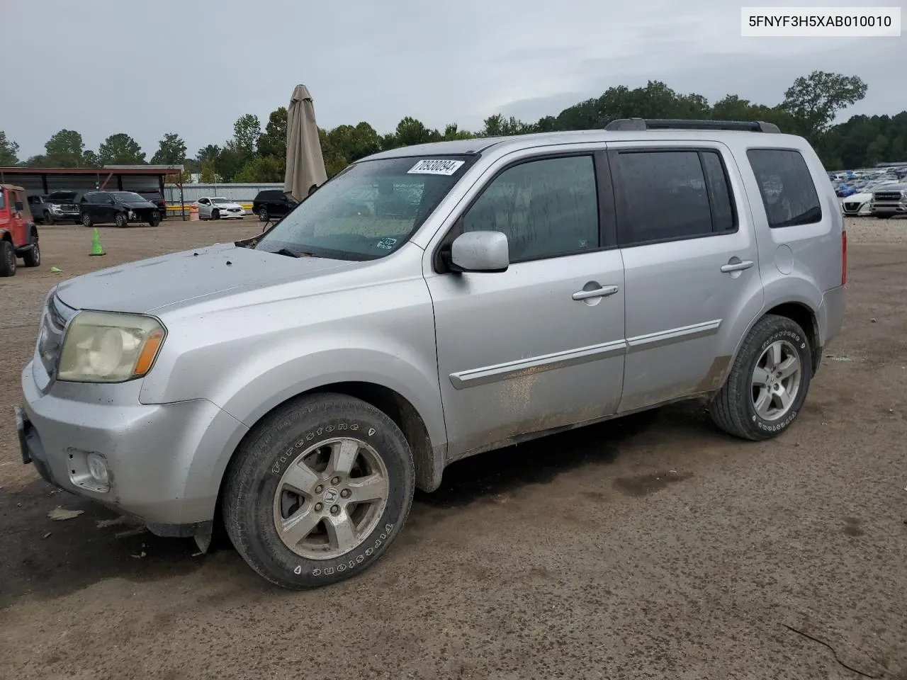 2010 Honda Pilot Exl VIN: 5FNYF3H5XAB010010 Lot: 70930094