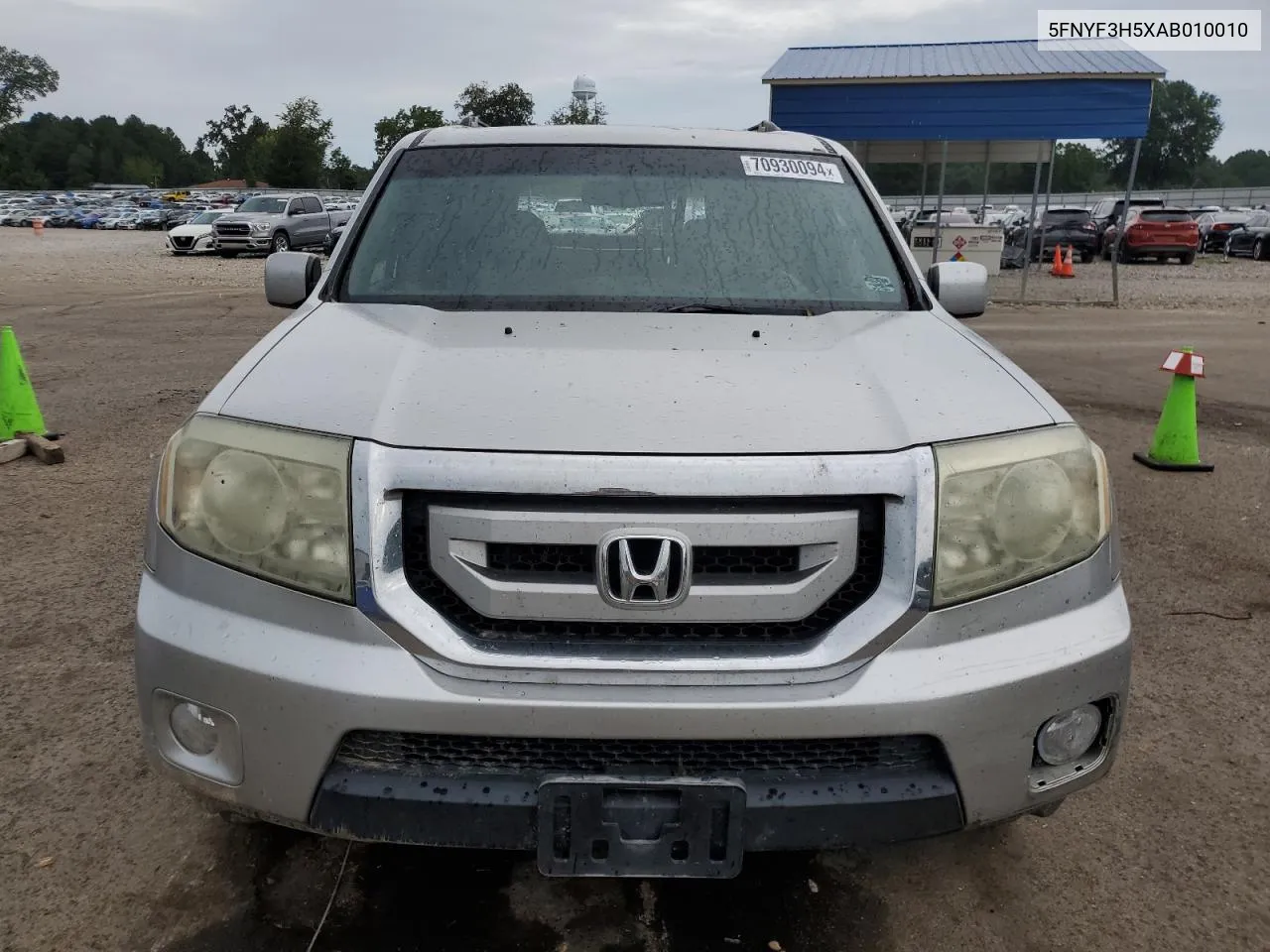 2010 Honda Pilot Exl VIN: 5FNYF3H5XAB010010 Lot: 70930094