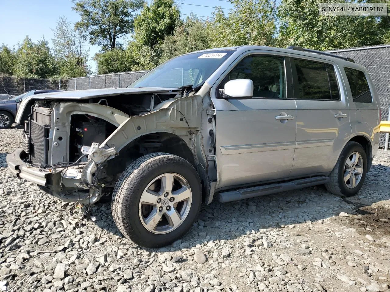 2010 Honda Pilot Ex VIN: 5FNYF4H4XAB019187 Lot: 71321414