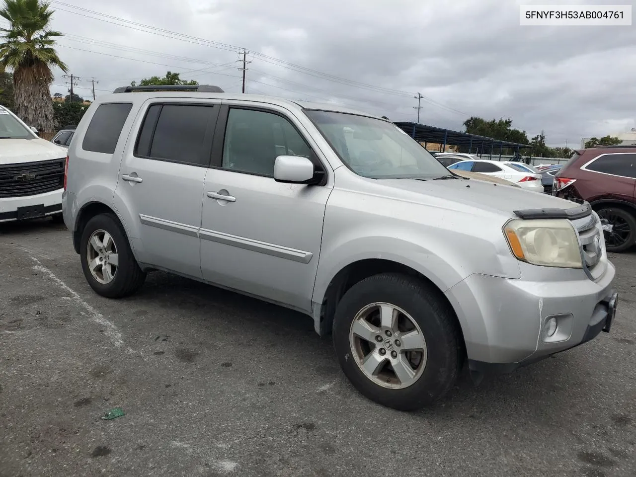 2010 Honda Pilot Exl VIN: 5FNYF3H53AB004761 Lot: 71682114