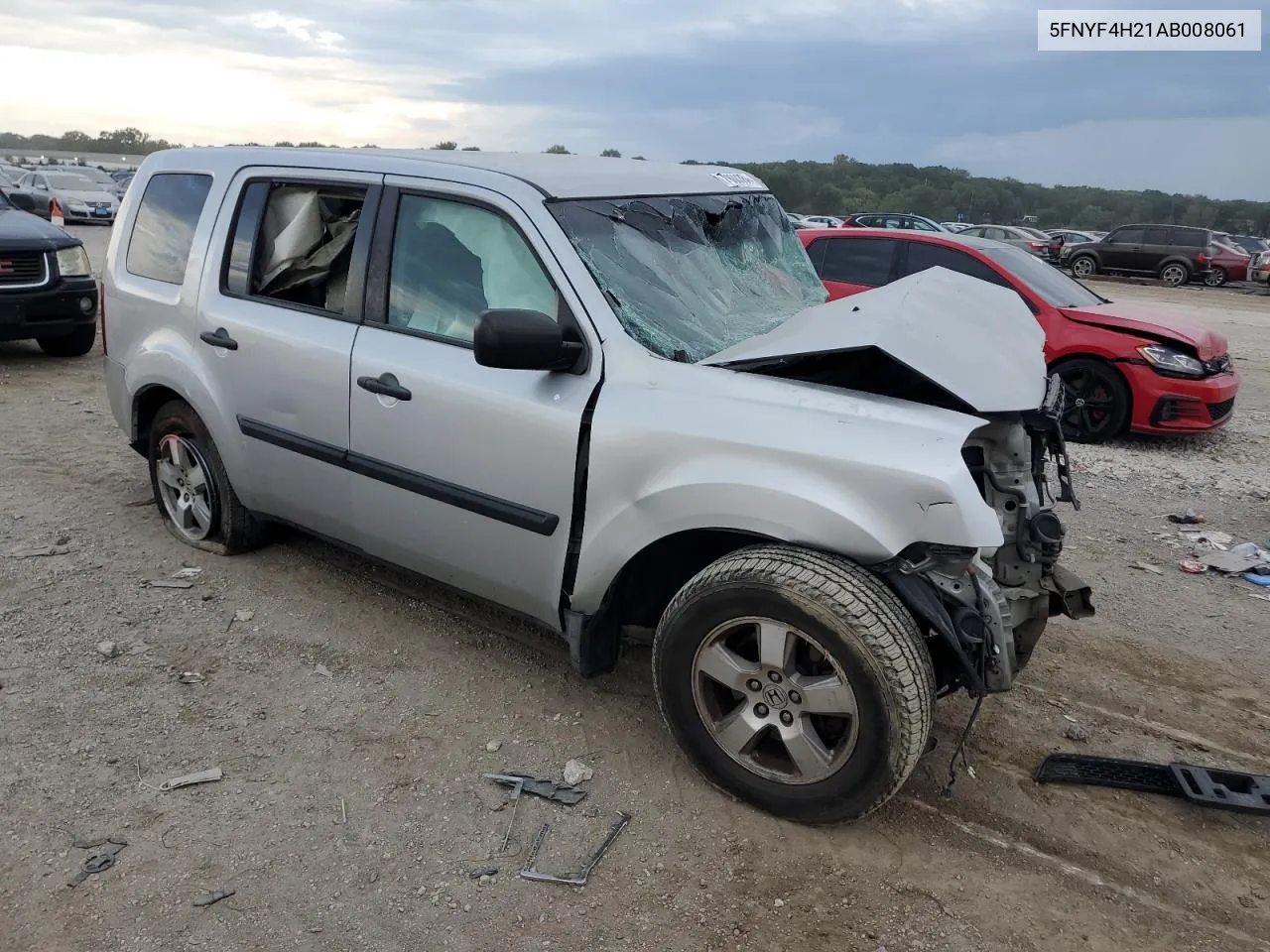 2010 Honda Pilot Lx VIN: 5FNYF4H21AB008061 Lot: 71808384