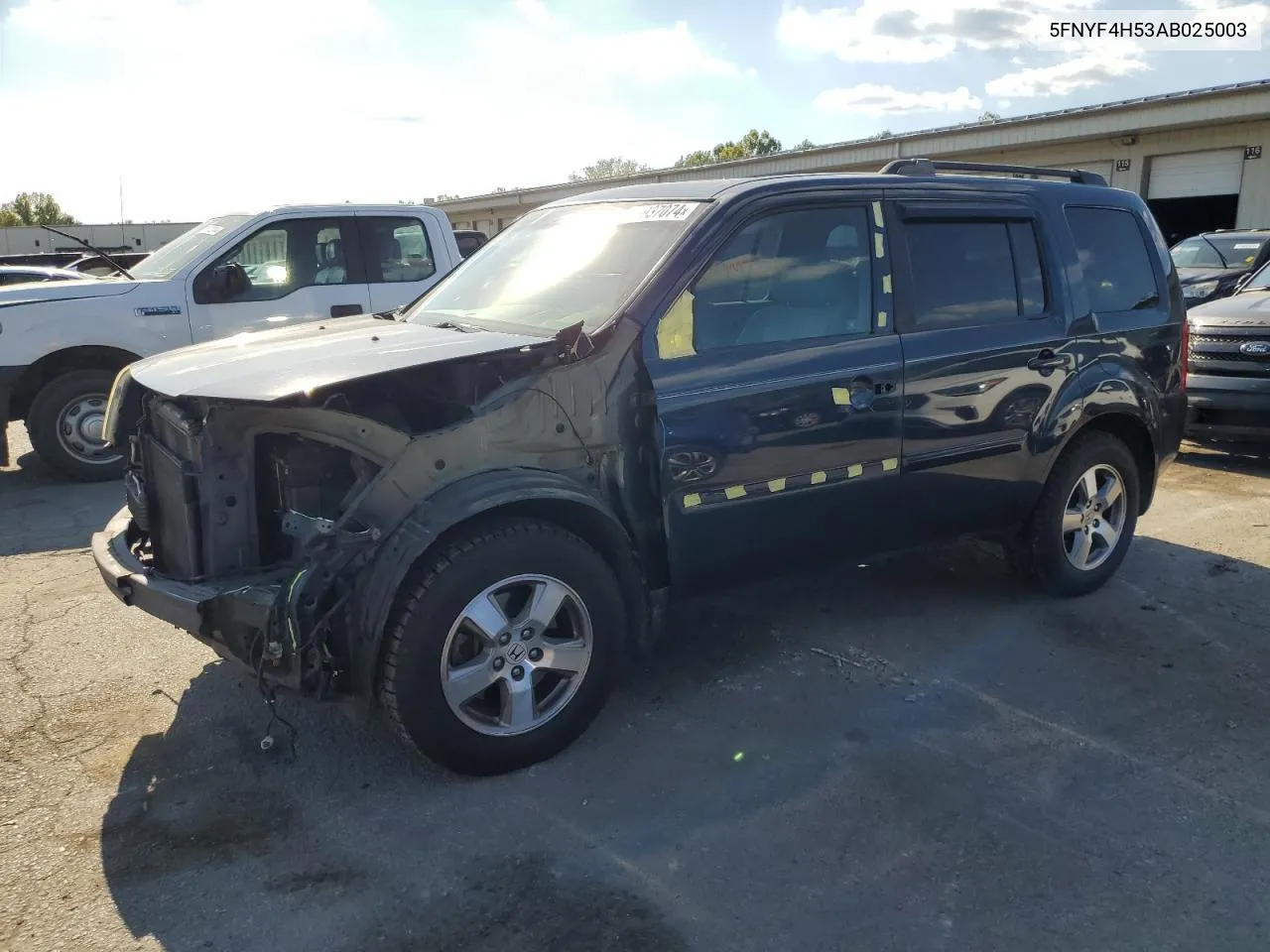 2010 Honda Pilot Exl VIN: 5FNYF4H53AB025003 Lot: 71937074