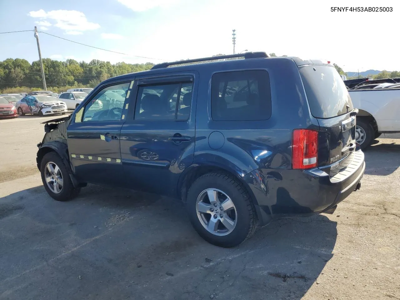 2010 Honda Pilot Exl VIN: 5FNYF4H53AB025003 Lot: 71937074