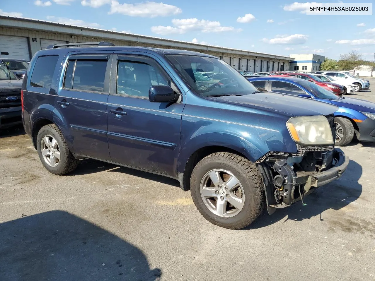 2010 Honda Pilot Exl VIN: 5FNYF4H53AB025003 Lot: 71937074