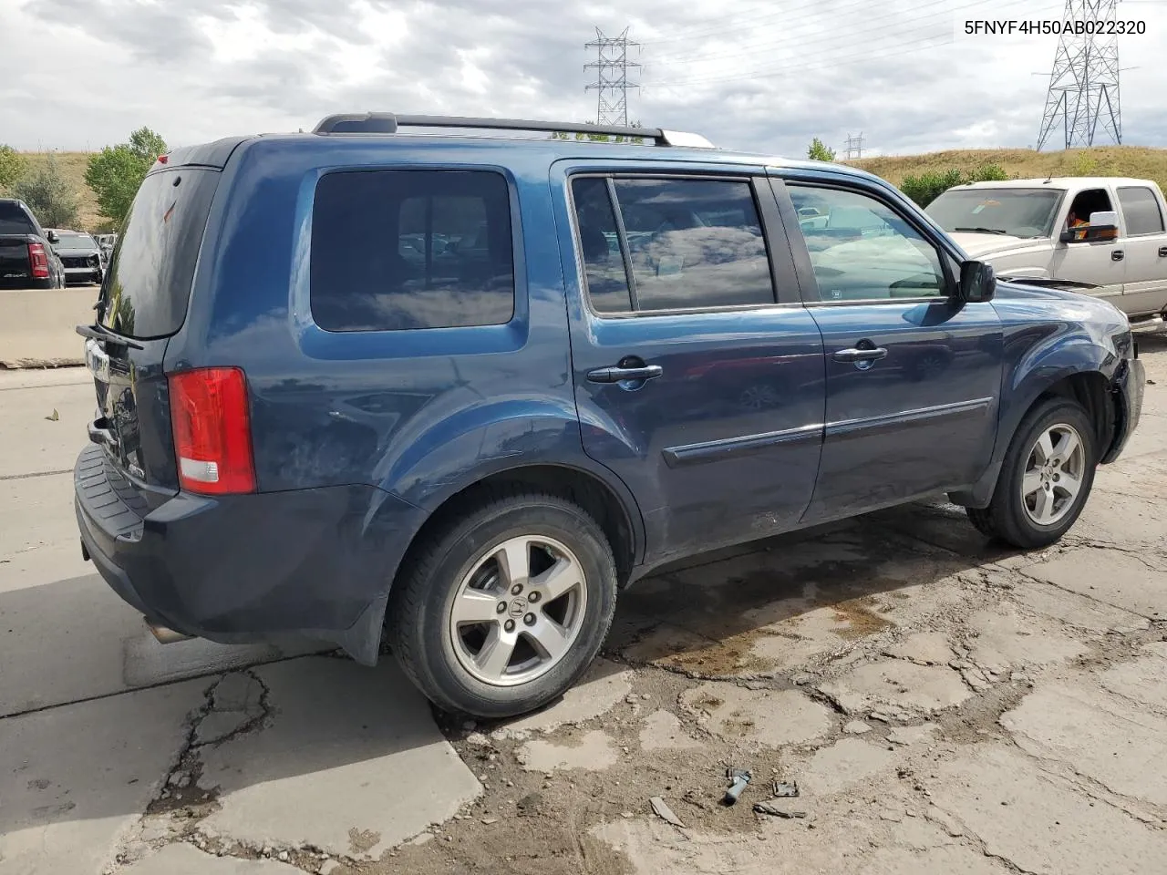 2010 Honda Pilot Exl VIN: 5FNYF4H50AB022320 Lot: 71985594