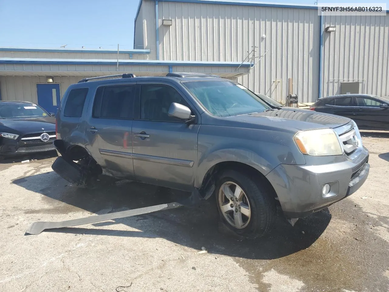 2010 Honda Pilot Exl VIN: 5FNYF3H56AB016323 Lot: 72541434