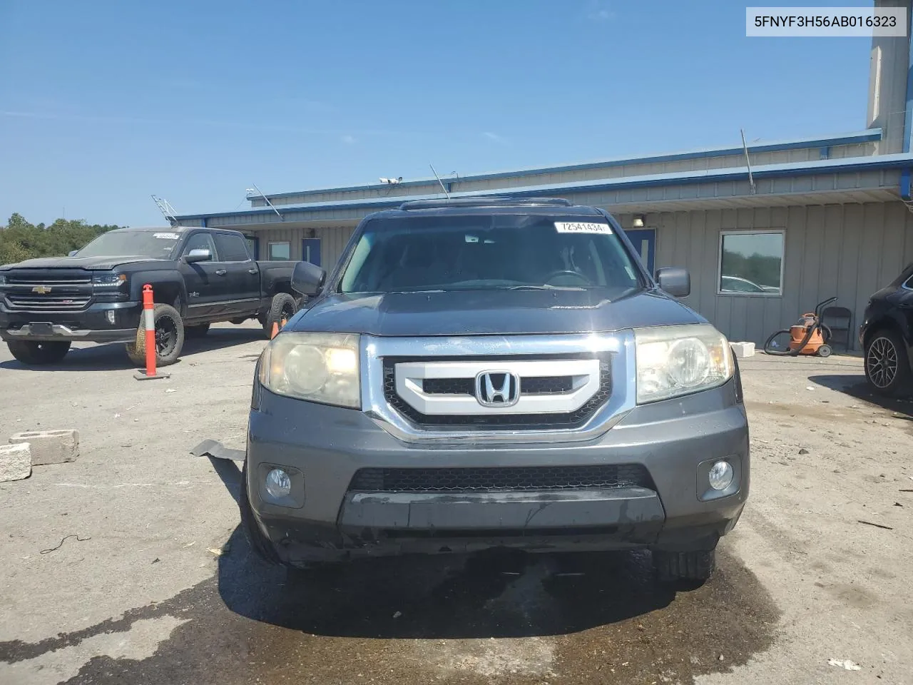 2010 Honda Pilot Exl VIN: 5FNYF3H56AB016323 Lot: 72541434