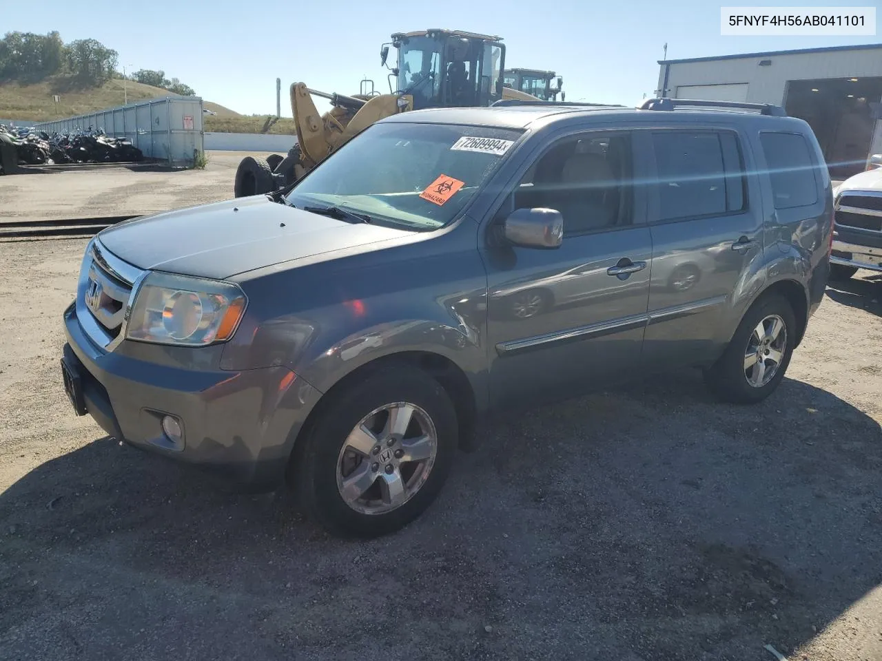 2010 Honda Pilot Exl VIN: 5FNYF4H56AB041101 Lot: 72609994