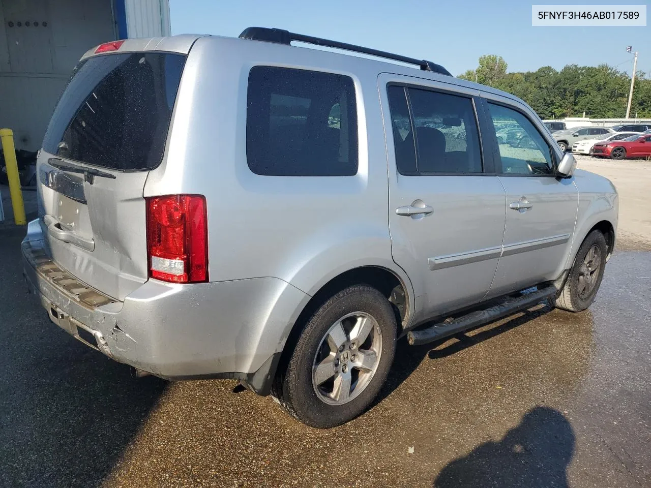 2010 Honda Pilot Ex VIN: 5FNYF3H46AB017589 Lot: 72638524