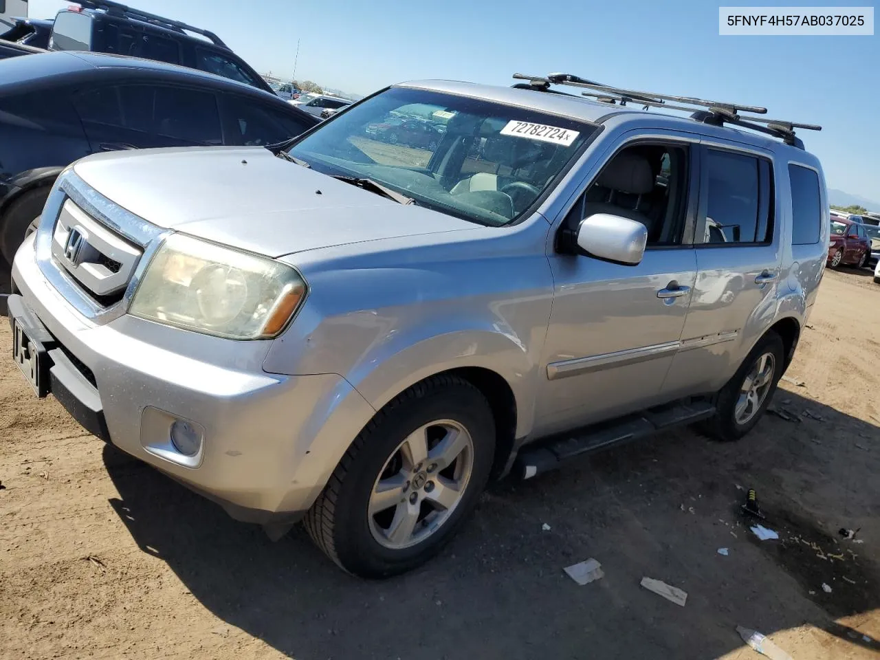 2010 Honda Pilot Exl VIN: 5FNYF4H57AB037025 Lot: 72782724