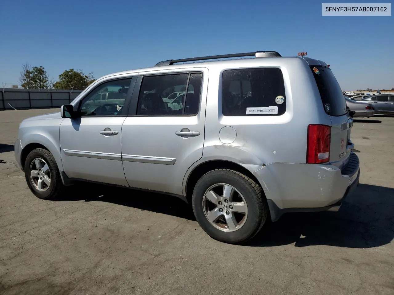 2010 Honda Pilot Exl VIN: 5FNYF3H57AB007162 Lot: 72840094