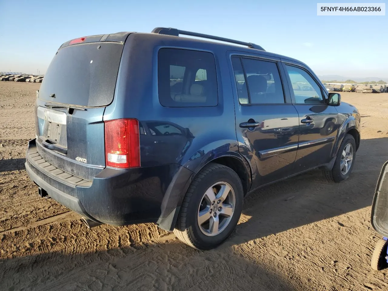 5FNYF4H66AB023366 2010 Honda Pilot Exl