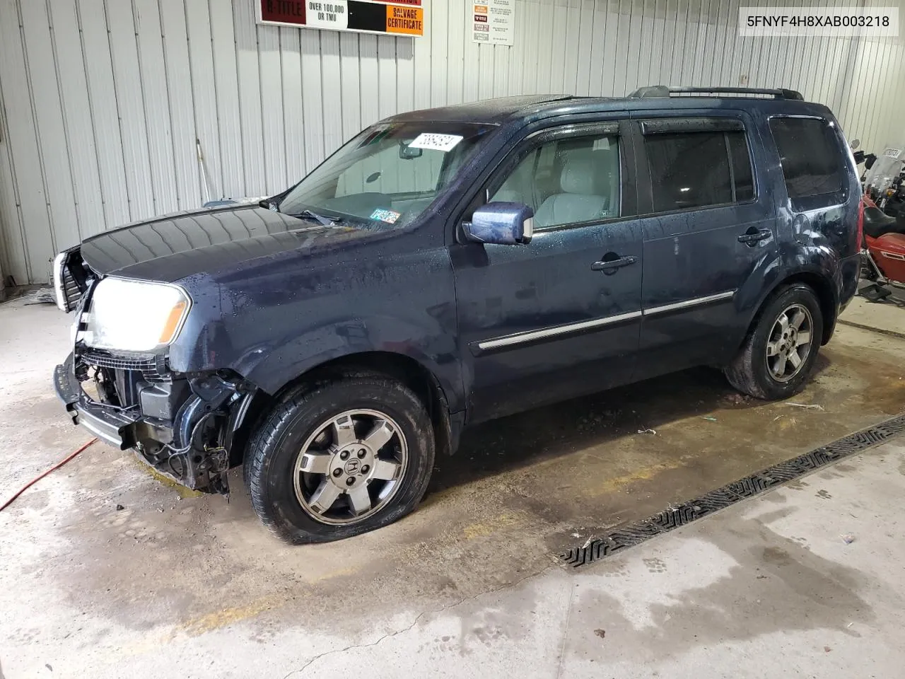 2010 Honda Pilot Touring VIN: 5FNYF4H8XAB003218 Lot: 73864524