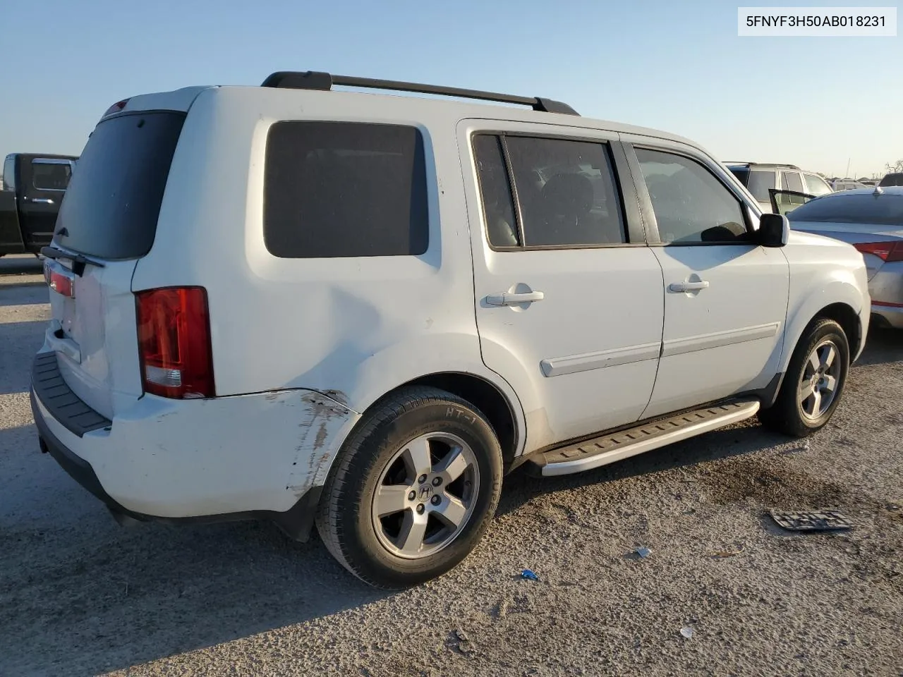 2010 Honda Pilot Exl VIN: 5FNYF3H50AB018231 Lot: 73884954