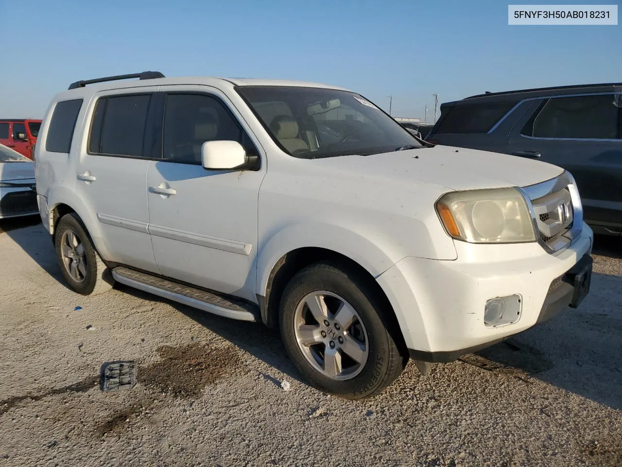 2010 Honda Pilot Exl VIN: 5FNYF3H50AB018231 Lot: 73884954