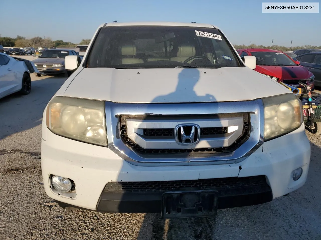 2010 Honda Pilot Exl VIN: 5FNYF3H50AB018231 Lot: 73884954