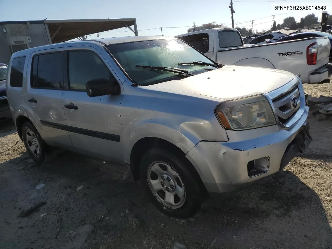 2010 Honda Pilot Lx VIN: 5FNYF3H25AB014648 Lot: 73889144