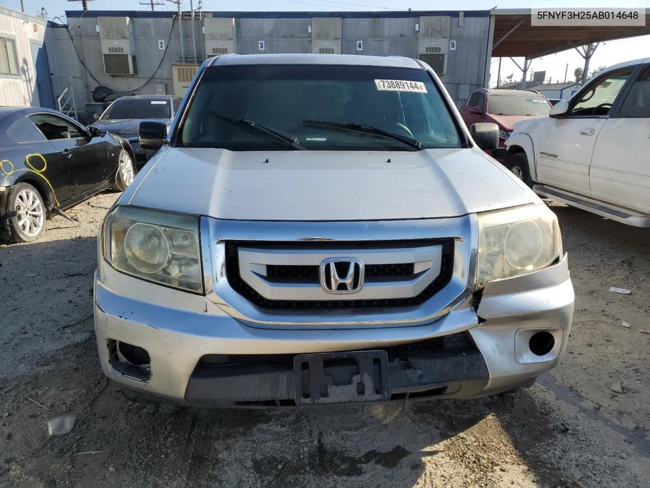 2010 Honda Pilot Lx VIN: 5FNYF3H25AB014648 Lot: 73889144