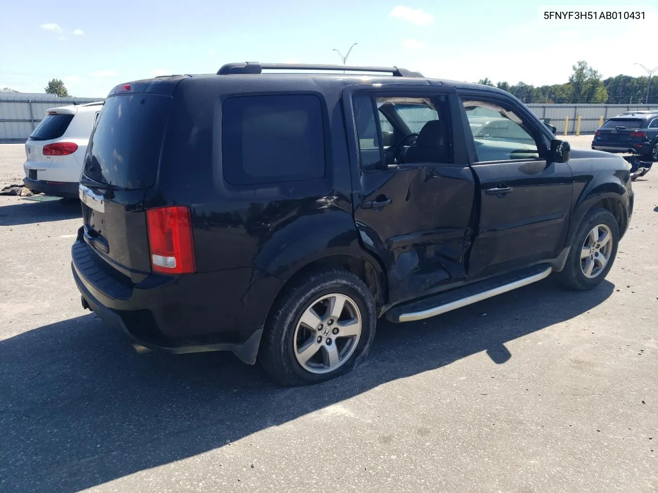 2010 Honda Pilot Exl VIN: 5FNYF3H51AB010431 Lot: 73942234