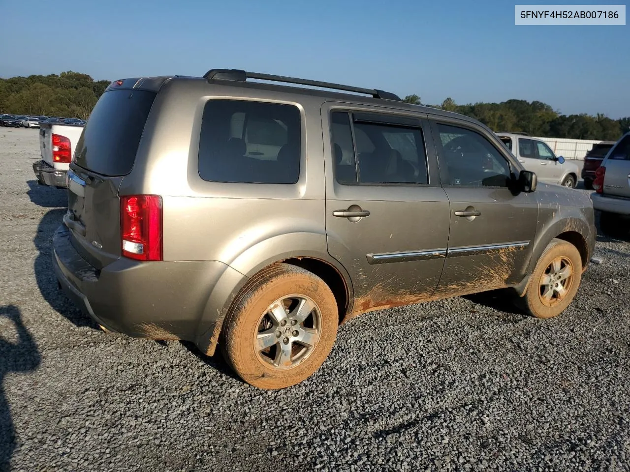 5FNYF4H52AB007186 2010 Honda Pilot Exl