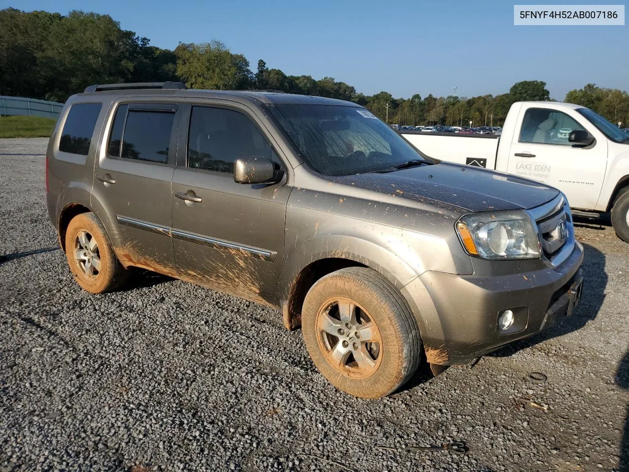 2010 Honda Pilot Exl VIN: 5FNYF4H52AB007186 Lot: 74087534