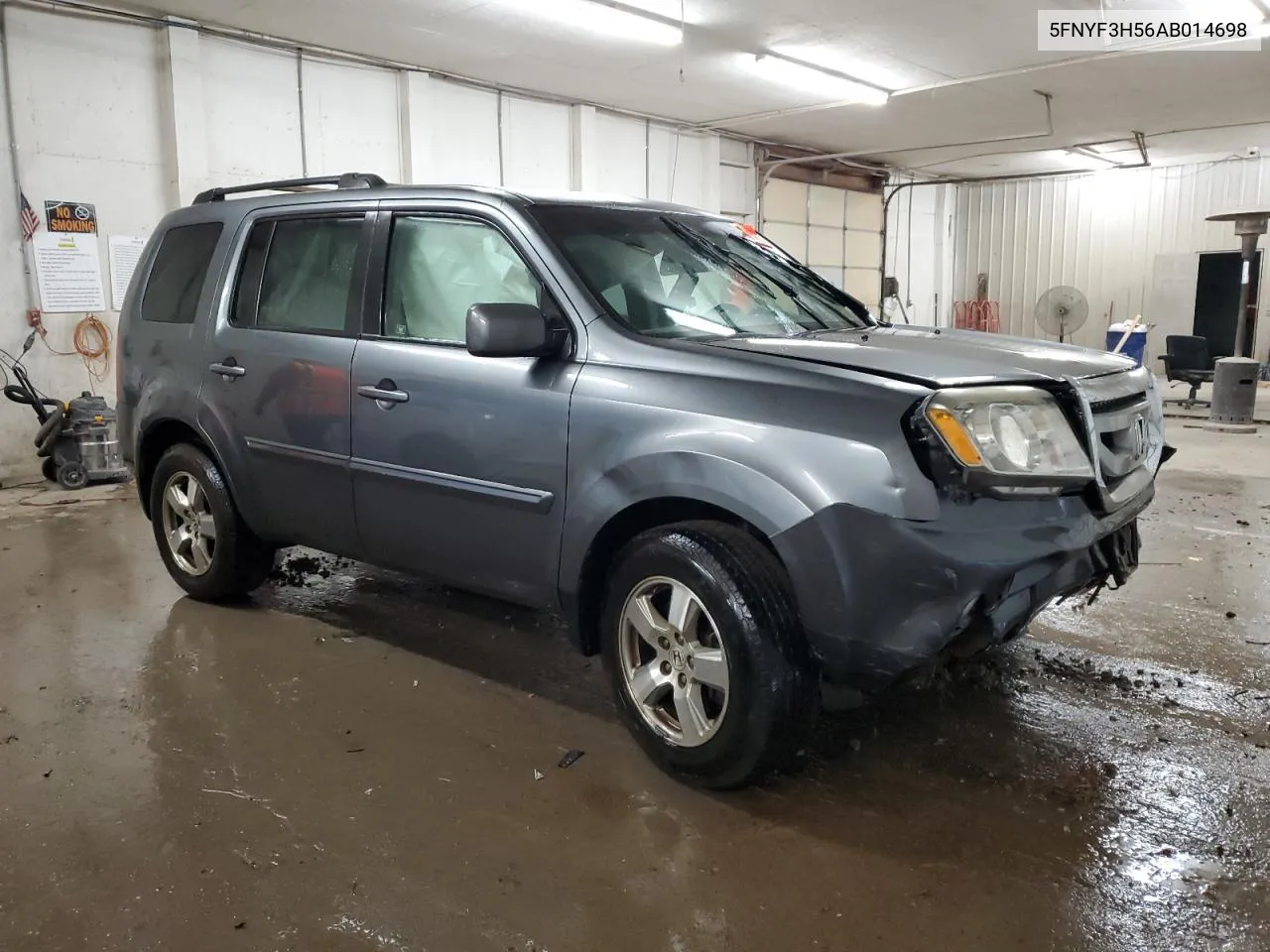 2010 Honda Pilot Exl VIN: 5FNYF3H56AB014698 Lot: 74396454